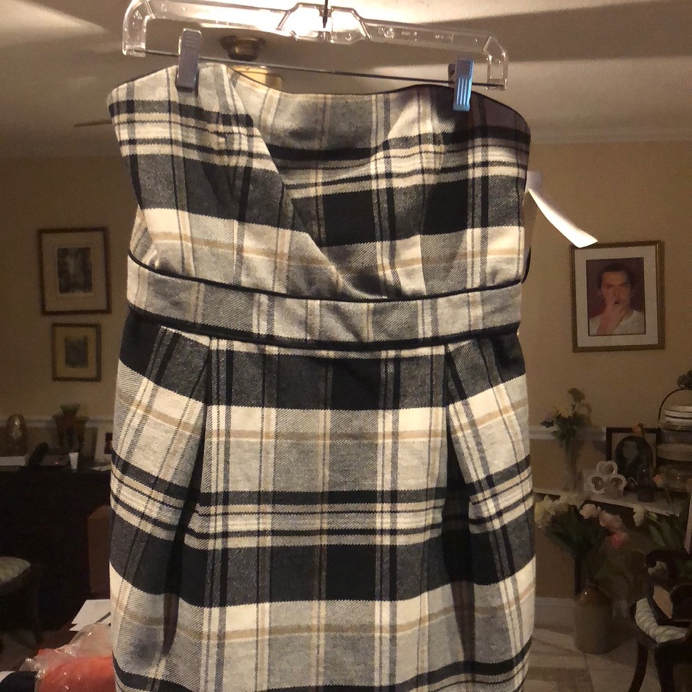 French Connection Plaid Mini Dress